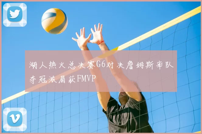 湖人热火总决赛G6对决詹姆斯率队夺冠浓眉获FMVP